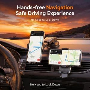 Multi-Scene Car Phone Holder - One-Click Lock
